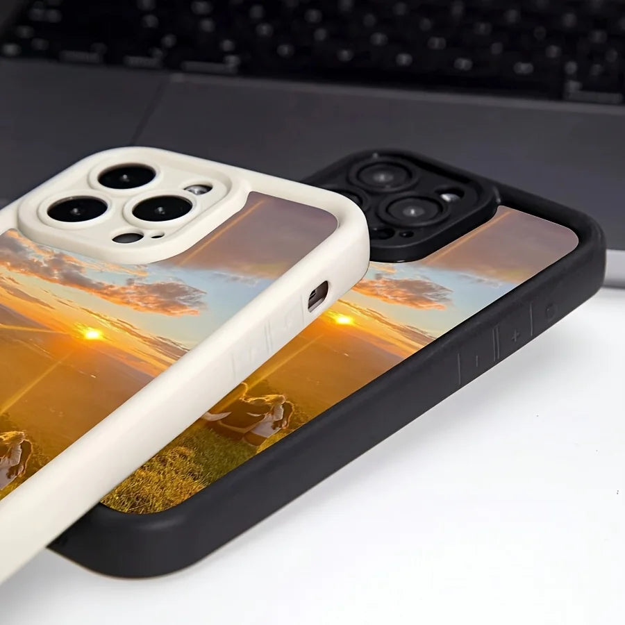 Custom Black Case For iPhone 11 12 13 14 15 16 17 Pro Max SE 2020 2022 X XS XR 17Air 12/13Mini 7 8 Plus 16e TPU Soft Shell Cover