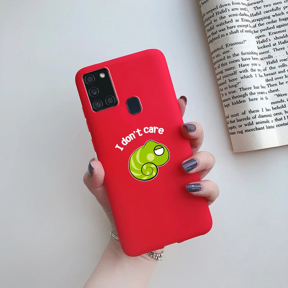 For Samsung Galaxy A21S Case Silicone Soft TPU Fundas Bumper for Samsung A21S Case A217F A 21S A21 S 6.5" phone Back Cover cases