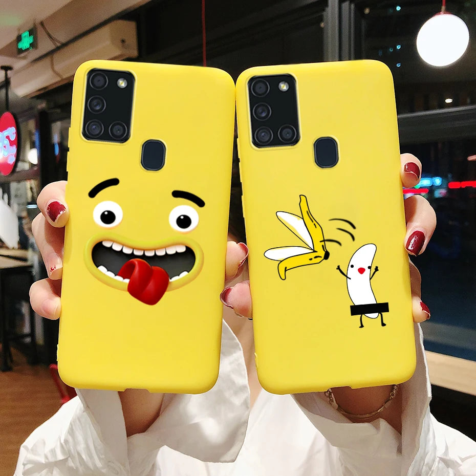 For Samsung Galaxy A21S Case Silicone Soft TPU Fundas Bumper for Samsung A21S Case A217F A 21S A21 S 6.5" phone Back Cover cases