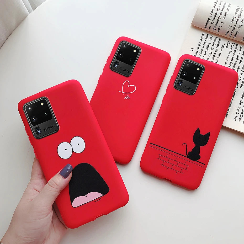 Case For Samsung Galaxy S20 S 20 Ultra Plus Silicone Painting cute Soft Slim Case Cover For Samsung S20 Plus Ultra Phone Cases