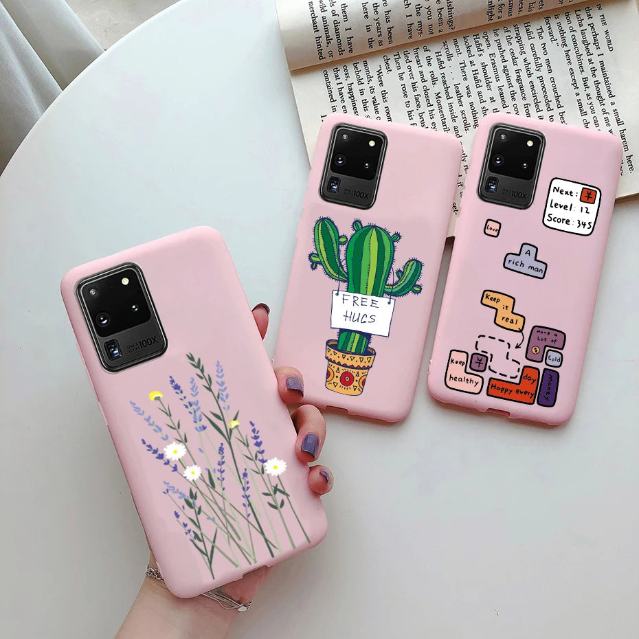 Case For Samsung Galaxy S20 S 20 Ultra Plus Silicone Painting cute Soft Slim Case Cover For Samsung S20 Plus Ultra Phone Cases