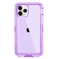 3 IN1 For iPhone 15 14 11 12 13 16Pro Max MINI XR XS X XSMAX SE 6 7 8 Plus Transparent Shockproof Armor Glossy Plain Phone Cover