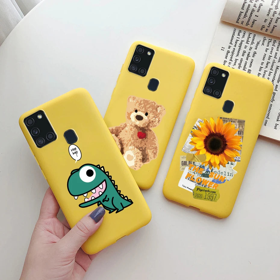 For Samsung Galaxy A21S Case Silicone Soft TPU Fundas Bumper for Samsung A21S Case A217F A 21S A21 S 6.5" phone Back Cover cases