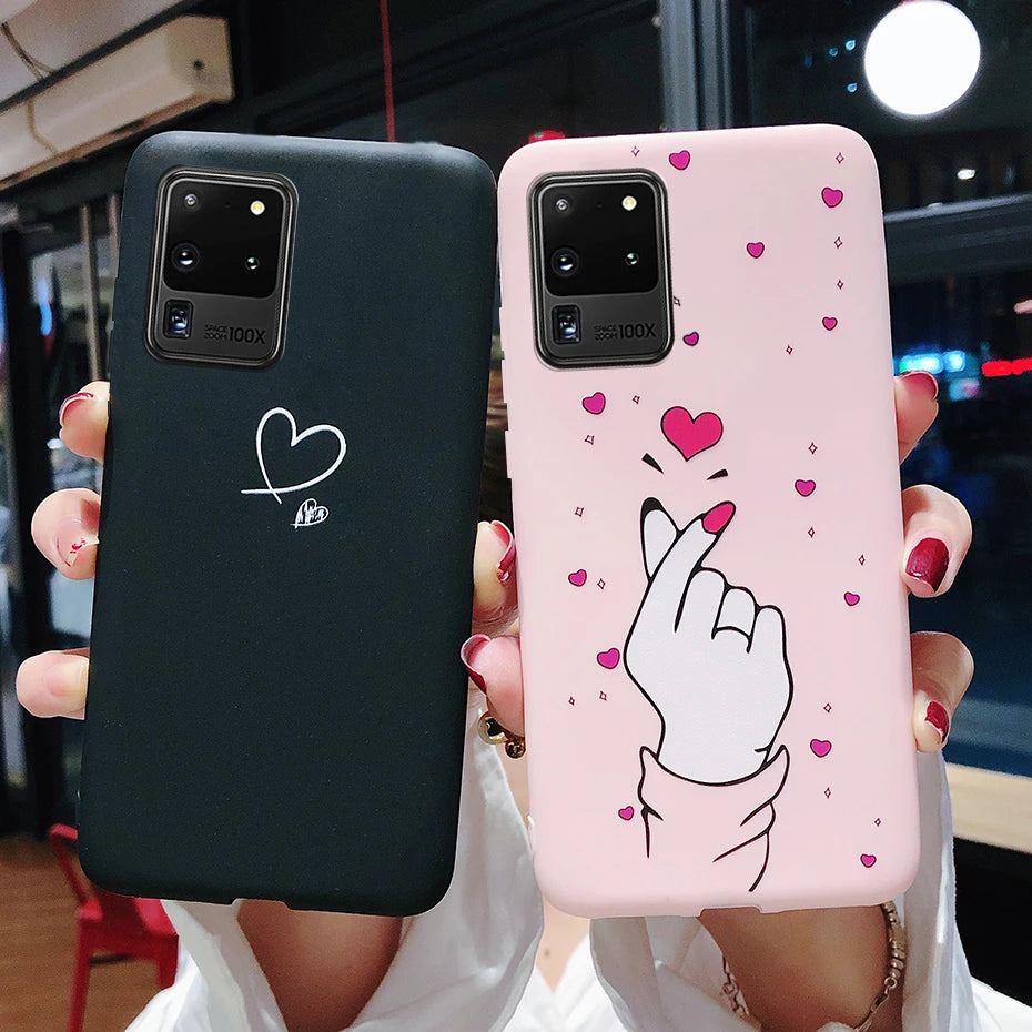 Case For Samsung Galaxy S20 S 20 Ultra Plus Silicone Painting cute Soft Slim Case Cover For Samsung S20 Plus Ultra Phone Cases