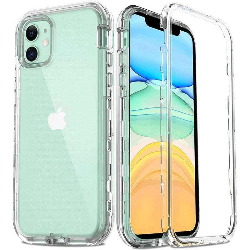 Full Body 360 Front Back Phone Case For iPhone 17 16 16E 15 12 11 13 14 17 Pro Max Air MINI XS X XR XSMAX SE 8 7 6 Plus Cover