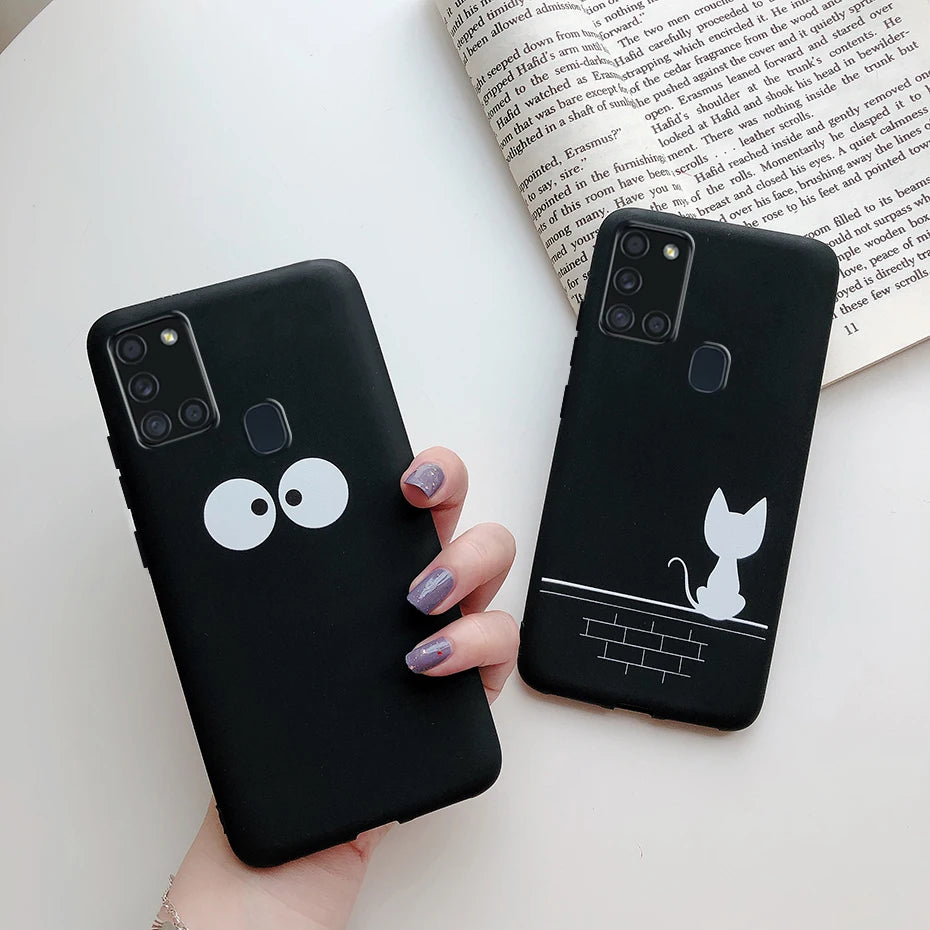 For Samsung Galaxy A21S Case Silicone Soft TPU Fundas Bumper for Samsung A21S Case A217F A 21S A21 S 6.5" phone Back Cover cases