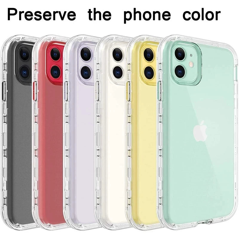 Full Body 360 Front Back Phone Case For iPhone 17 16 16E 15 12 11 13 14 17 Pro Max Air MINI XS X XR XSMAX SE 8 7 6 Plus Cover
