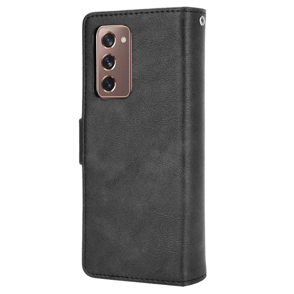 For Samsung Galaxy Z Fold 2 Case Wallet Flip Style Leather Magnet Phone Bag Cover For Samsung Galaxy Z Fold2 5G With Photo Frame