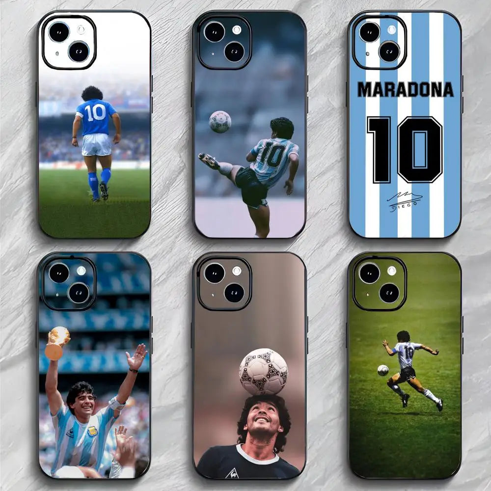 football star D-Diego M-Maradona Phone Case Phone Case Soft Packaging Lightweight For iPhone17 16 15 14 13ProMax