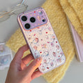 Cute Melody KT Fashion Leather Phone Case for iPhone 17 Pro Max 15 14 Pro 16 Pro Max Cases Protection Cover Cute Cartoon Funda