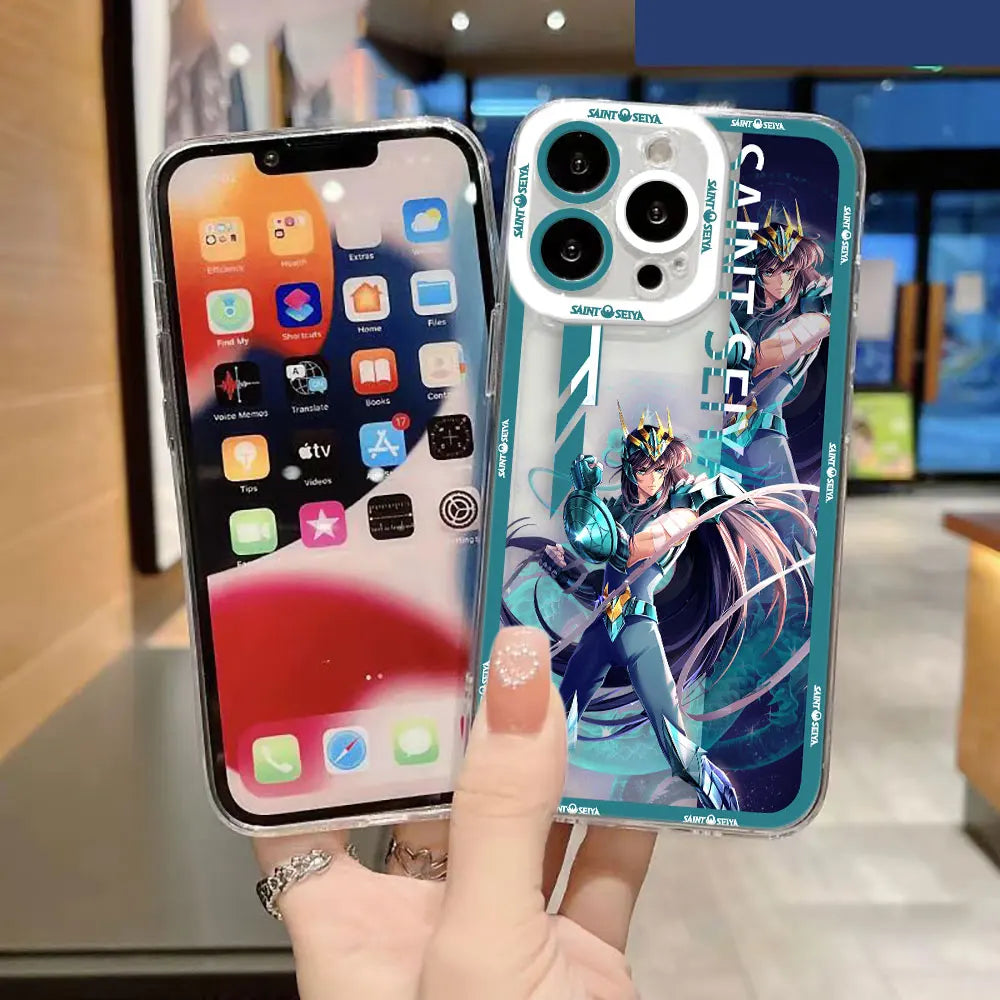 S-Saint S-Seiya Omega Cover Clear Phone Case For iPhone Apple 17 AIR 16E 16 15 14 12 13 11 Pro 8 7 Plus Max TPU Case DIY Shell