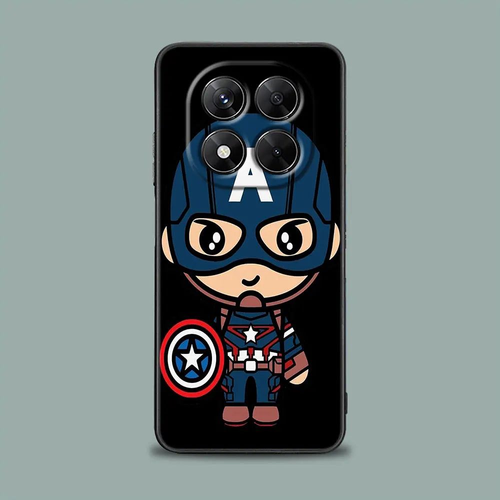 Marvel Phone Case For Redmi 15C 14C 13C Back Cover Spiderman For Redmi Note 15 14 13 12 Pro Plus 11 10 8 Pro Iron Man Groot Case
