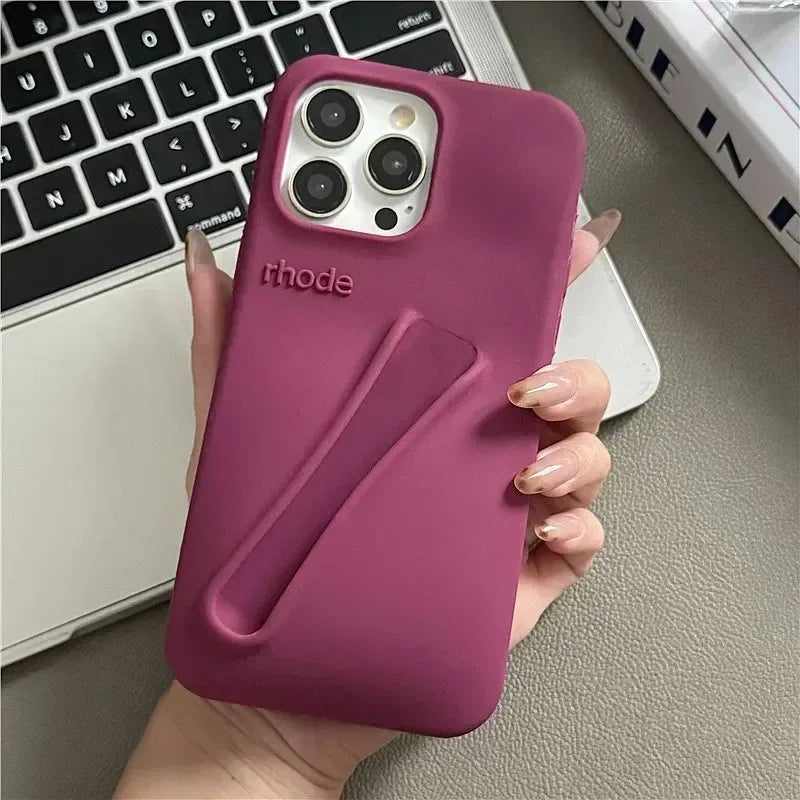 Brand Soft Silicone Case for IPhone 17 16 15 14 13 12 11 Pro Max Plus Air Lipstick Portable Phone Case Without Lip Gloss and Box