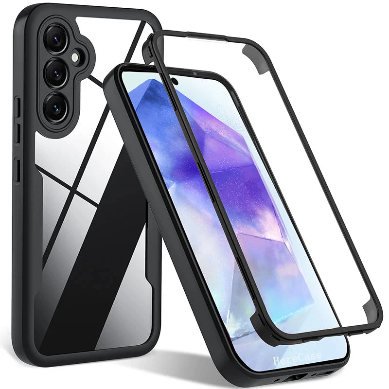 360 Full Cover For Samsung Galaxy A71 A51 4G A21S A20 A30 A10S Shockproof Screen Protector Case For Samsung A12 A22 A52 A72 A02S