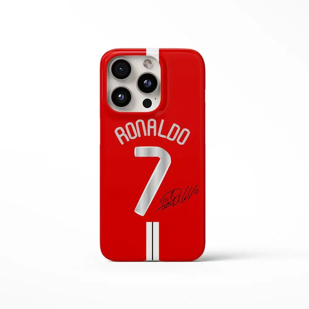 Luxury R-Ronaldos Football Jersey Phone Case for iPhone 17 16 15 14 13 12 11 Air Pro Max X XS 7 8 Plus Glossy Film Hard PC Cover