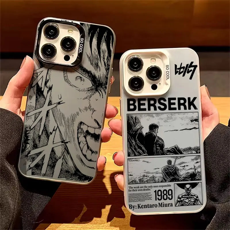 Phone Case For iPhone 17 17e 16e 16 15 14 13 12 11 Pro Max X XR XSMAX 8 7 Air Plus Berserk Guts Anime Anti Fall Matte Back Cover
