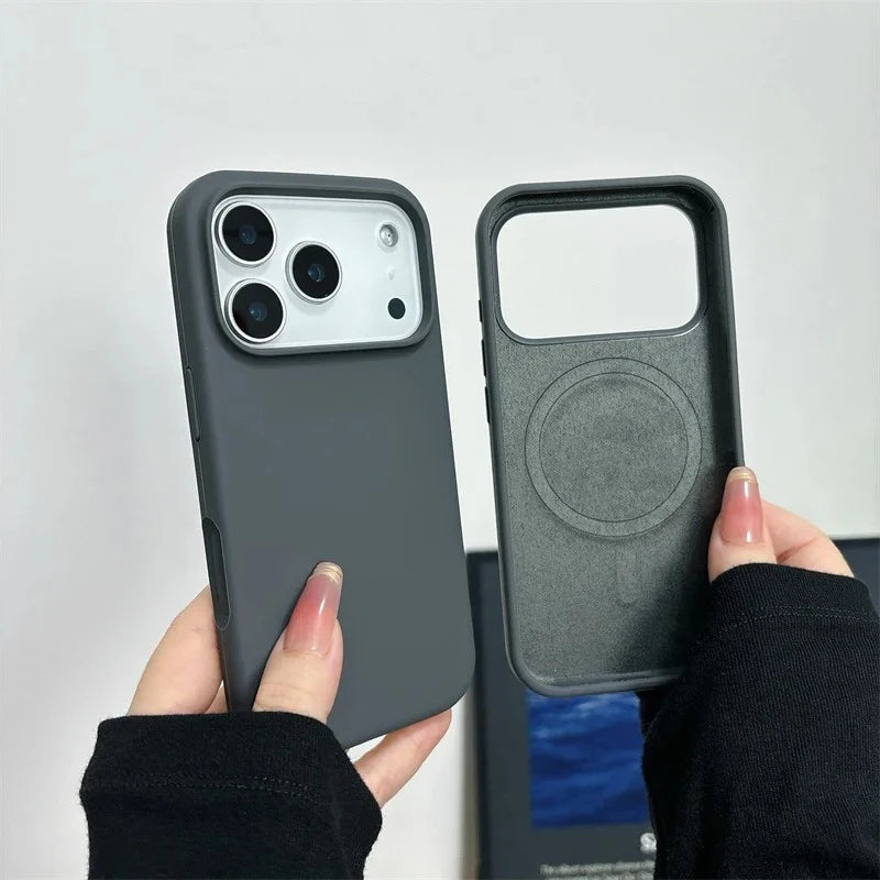 2026 New Magnetic Liquid Silicone Phone Case For iPhone 17 Air 16 15 14 13 Pro Max Plus for Magsafe Shockproof Protective Cover