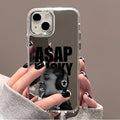 Hip Hop ASAP Rocky Mirror Phone Case for iPhone 11 12 13 14 15 Pro 16 17 Pro Max Plus 16E Clear Shockproof Protective Back Cover