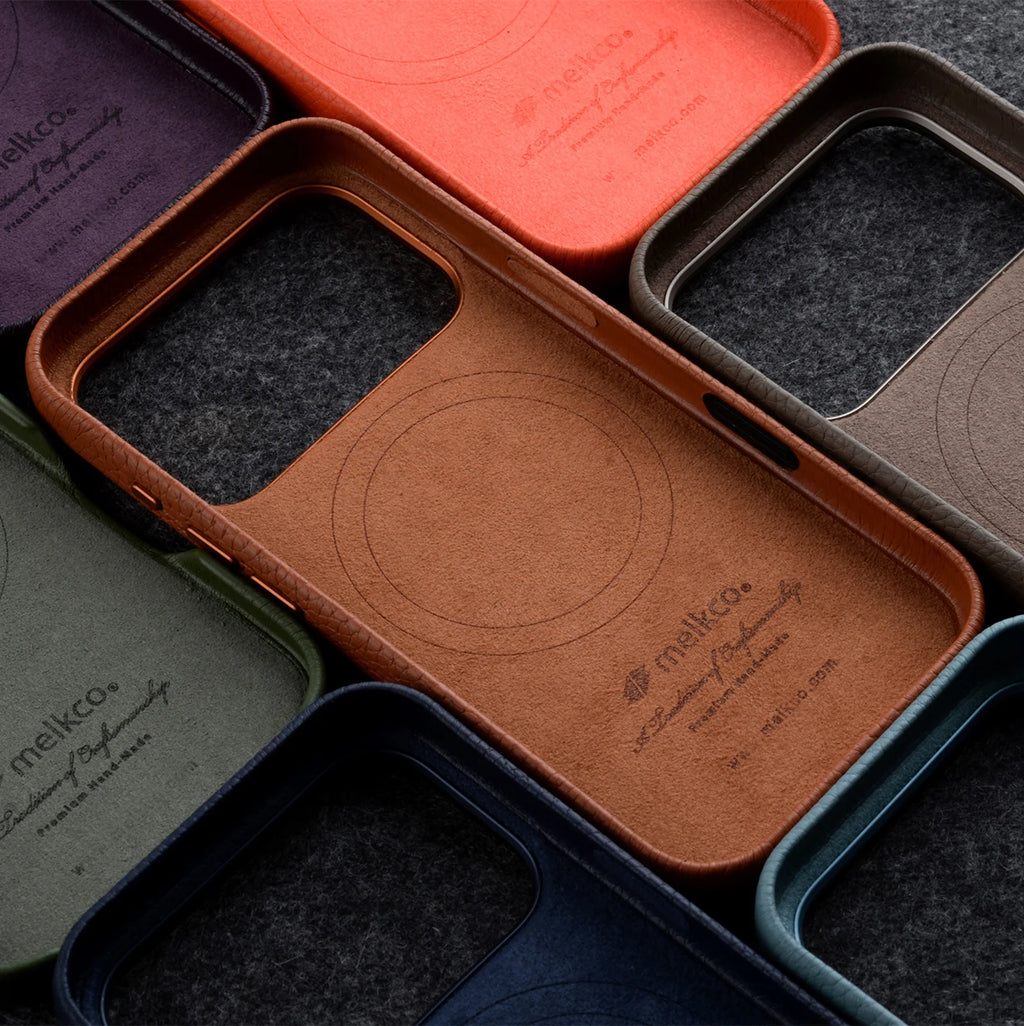 Italian Genuine Cowhide Leather Case For iPhone 17 Pro Max 17Pro with Camera Button protective Magnetic Charging MagSafe Cover