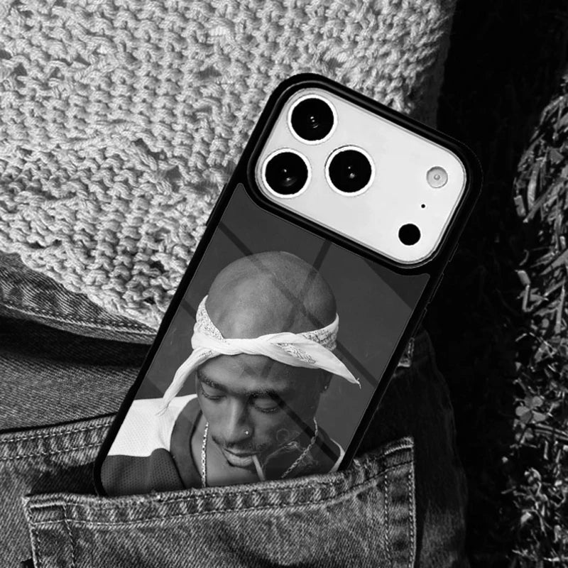 2Pac Tupac Shakur signed Rap Rapper Phone Case Cover for IPhone 11 12 13 14 15 16e 17 Pro Max Coque for IPhone 17 Air