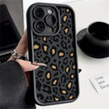 Leopard Patterned Case For iPhone 16 Pro Max Shockproof Bumper Phone Cover Coque For iPhone 14 15 Pro Max 13 12 11 16e 17 Air