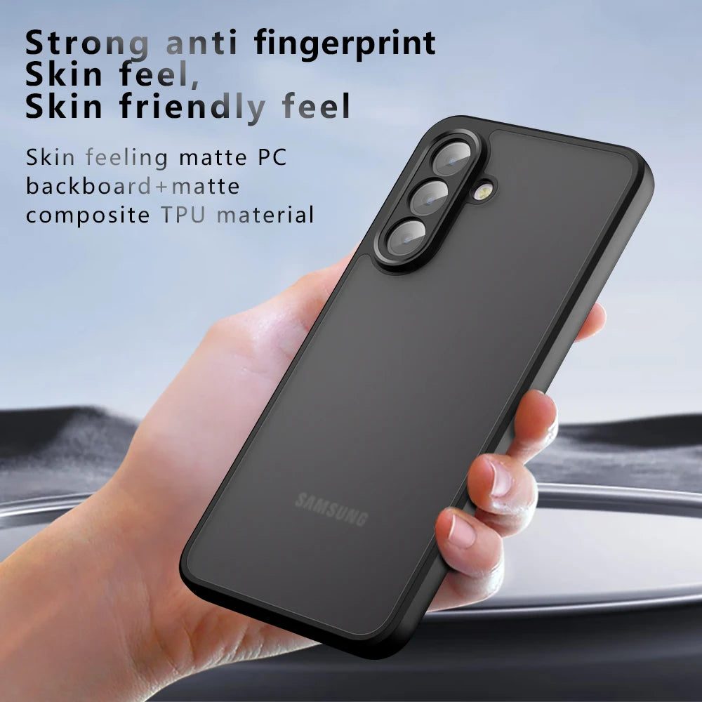 Airbag Super Protection Soft TPU+PC Clear Matte Back Cover For Samsung Galaxy A56 A36 A16 A26 5G Phone Case
