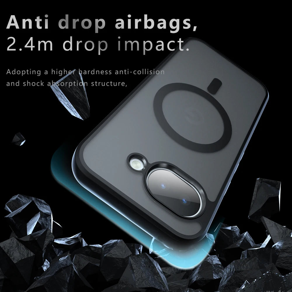 For Magsafe Magnetic Wireless Charging Case For Google Pixel 10A Pixel10A 5G Shockproof Back Cover Coque