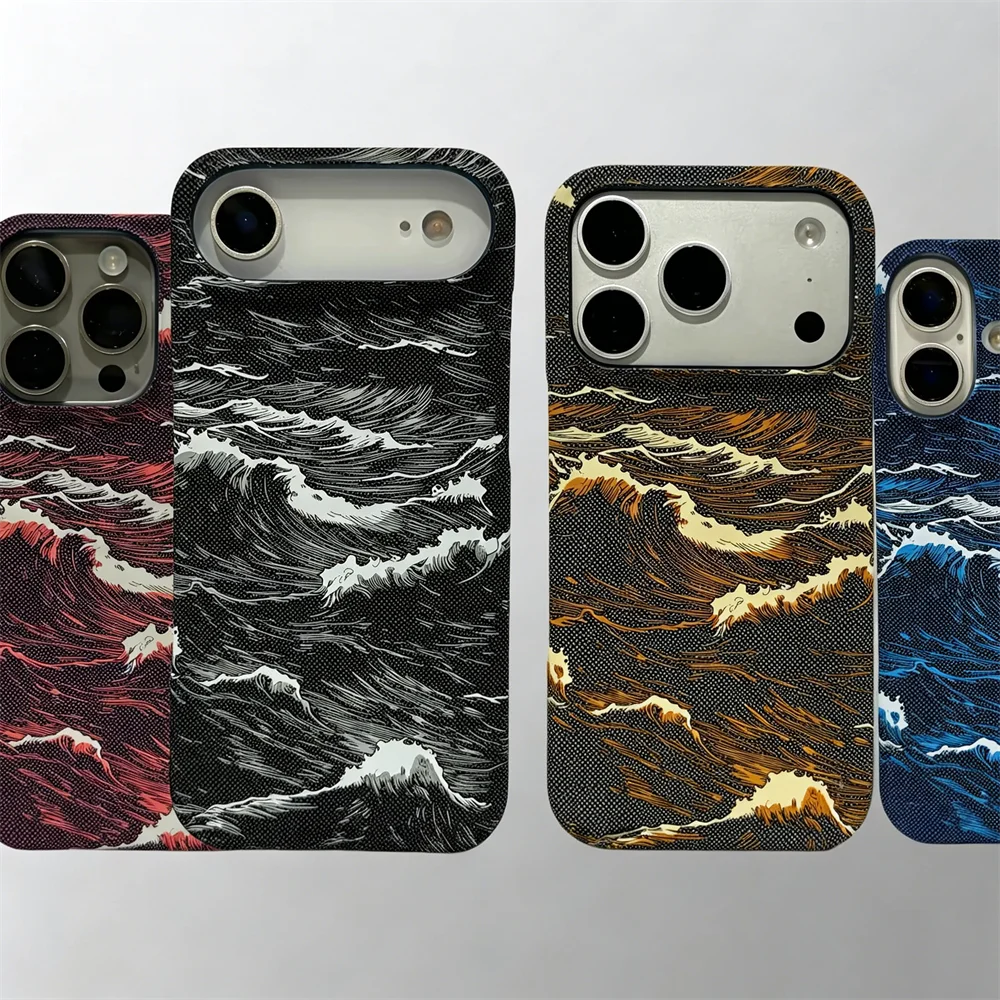 Ultra Thin Frameless Carbon Fiber Texture Magnetic Case For iPhone Air 17 16 15 14 13 Pro Max For Magsafe Hard PC Phone Cover