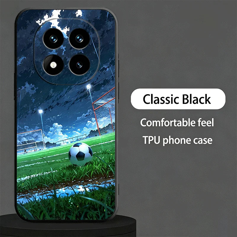 Football Soccer Ball Design Phone Case For Xiaomi Redmi Note 13 14 15 Pro Plus 12S 11S 4G 11T 5G 10S 11E Pattern Customized Cove