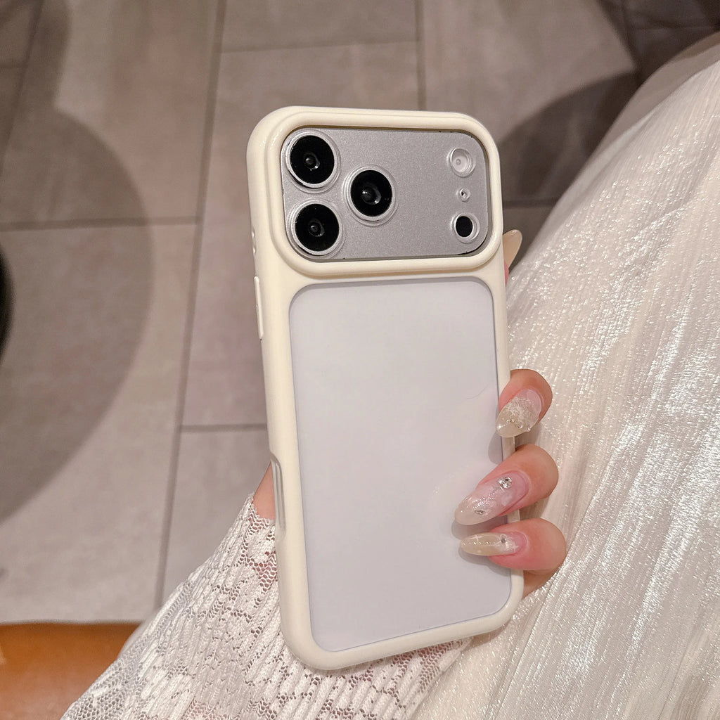 Bright Color Fluorescent Soft Bumper Phone Case For Apple iPhone 17 16 15 14 13 Pro Max Hard Clear Shockproof Back Cover