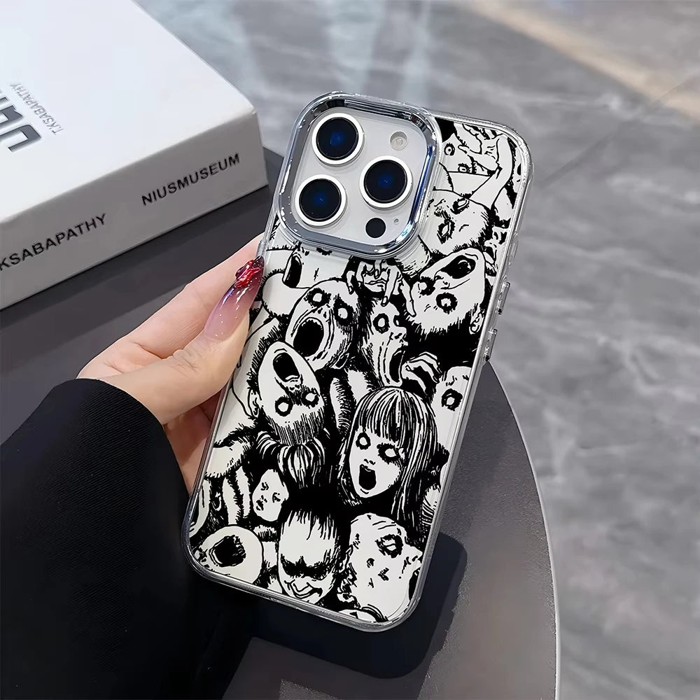 New comics Junji Ito horror Hot Anime Phone Case For iPhone 17 Air 16 e 15 14 13 12 11 Pro Max Plus SE 2020 2022 Soft Cover