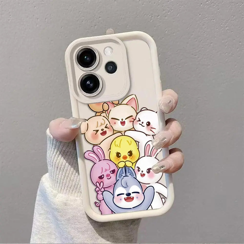Phone Case For OPPO RENO F31 15 15F 2F 2Z 5 5F 6 7 7Z 8 8Z 8T 10 11 11F 12 12F 13 13F 14 Case Capa Cover K-Kpop S-Strays K-Kids