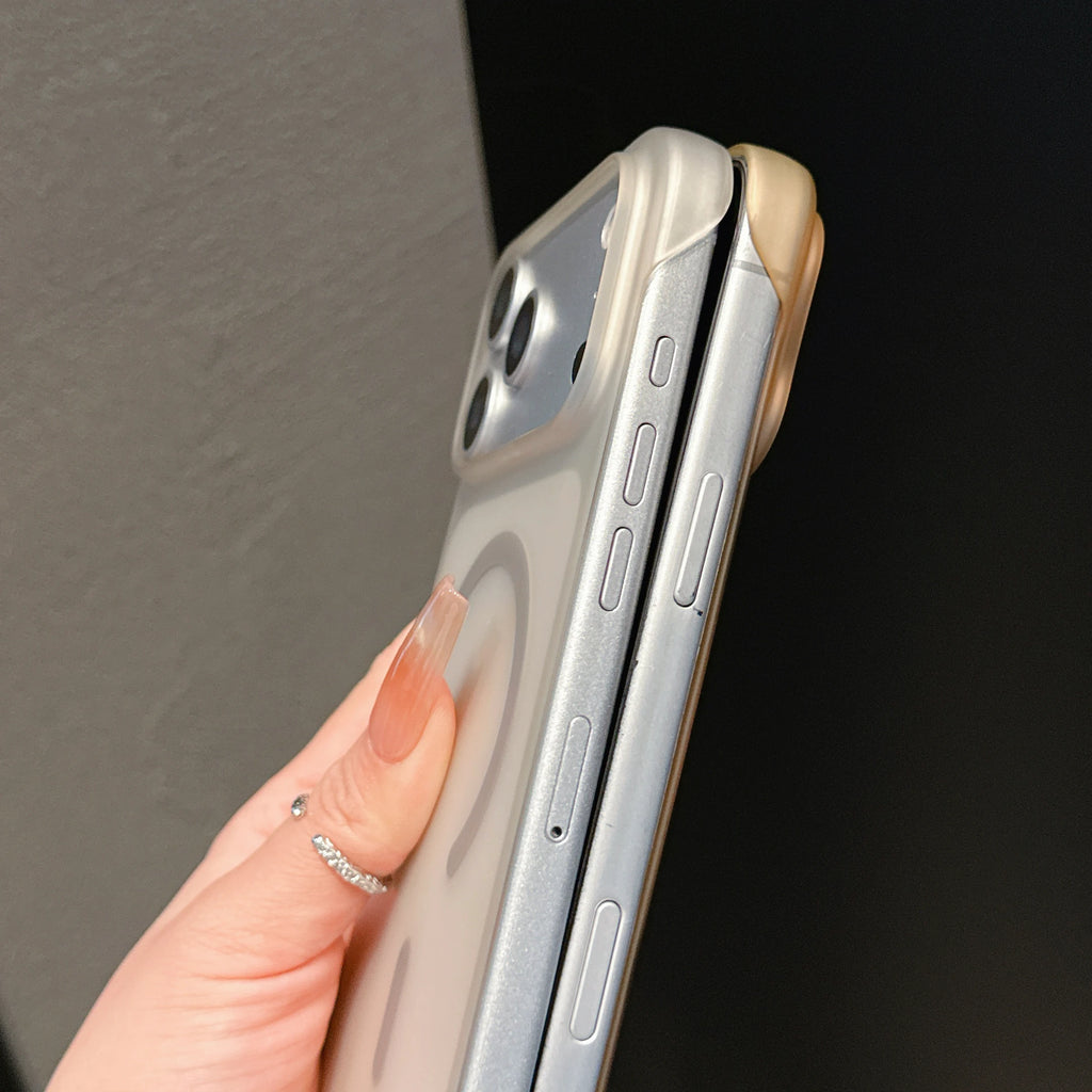 Ultra Thin Frameless Phone Case For iPhone 17 Pro Max Air 14 15 Plus 11 13 12 16 Pro For Magsefa Magnetic Matte Protection Cover