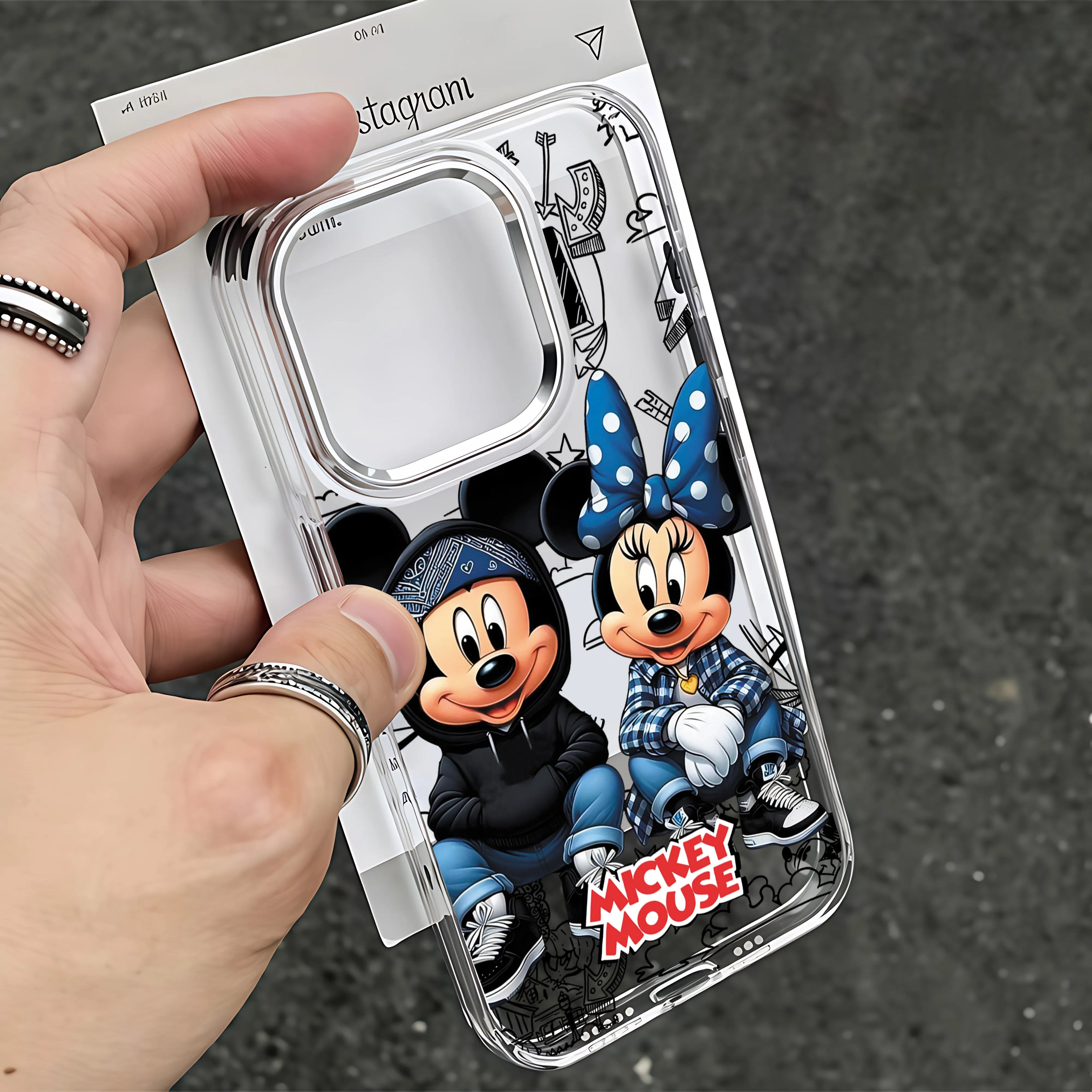 Mickey & Minnie Phone Case for Huawei Honor Magic X9d X8c 200 90 X7a X8a X8b X6a Lite 4G 5G Transparent Cover