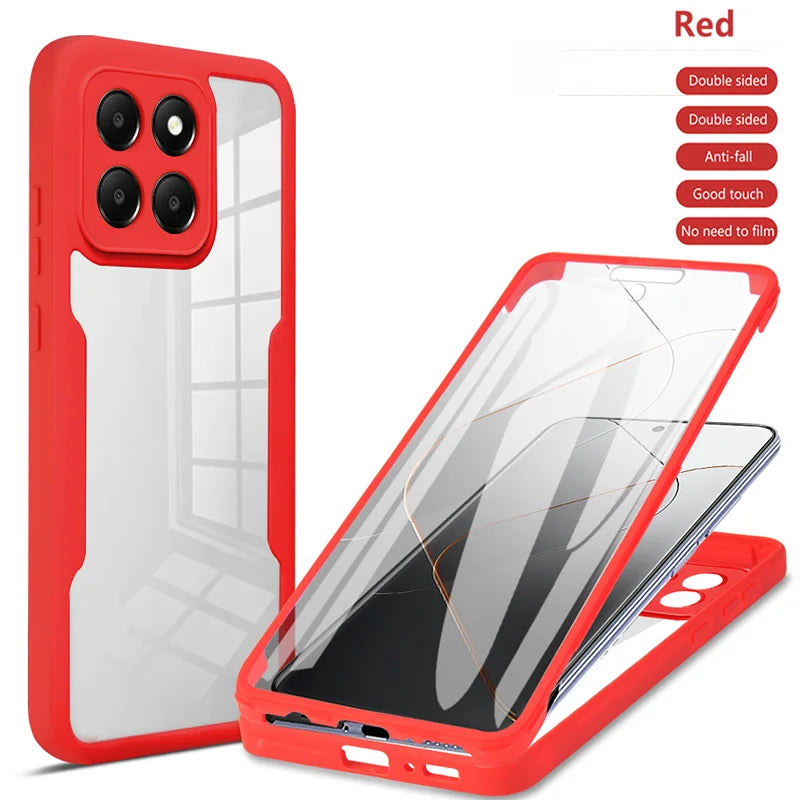 360 Full Body Protection Case For Samsung Galaxy S21 FE S22 S23 Plus S24 Ultra M02 M32 M33 M52 M53 Double Sided Shockproof Cover