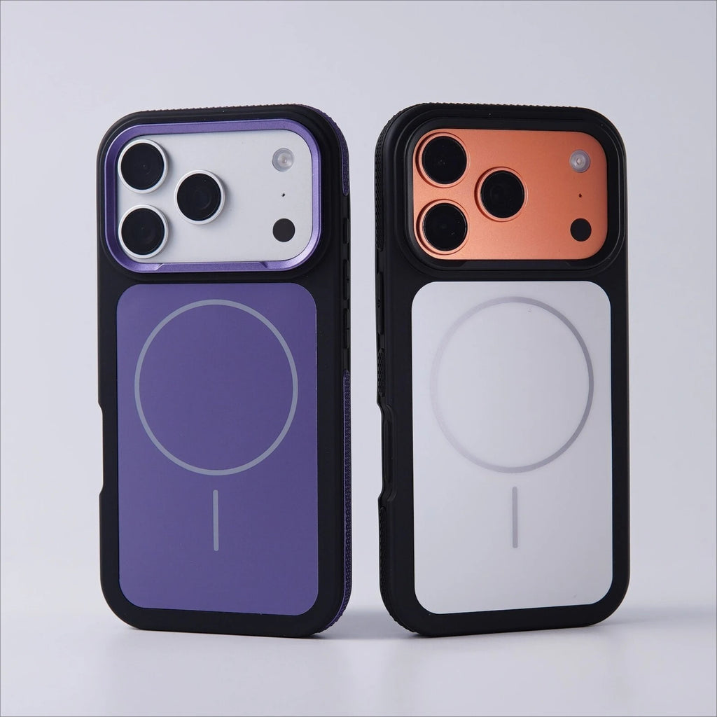 Business Matte Frosted Contrast Color for Magsafe Case for iPhone 17 16 13 12 11 Pro Max 15 14 Plus Magnetic PC TPU Armor Cover