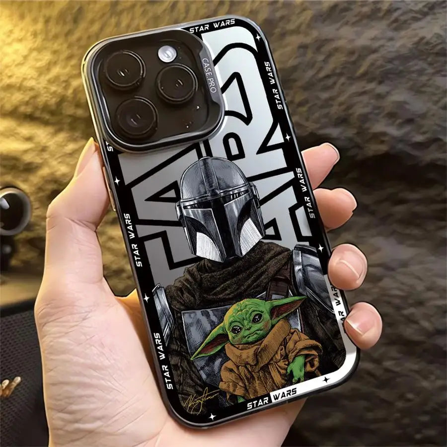 Luxury Stars W-Wars Case for iPhone 17 Pro Max 13 Pro 16 11 XR 15 Plus XS 14 12 Air Back Phone Cover