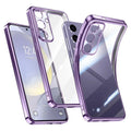 Silicone Soft Plating Straight Case For Samsung Galaxy S24 S23 S22 S21 Ultra FE Plus Cover for Samsung S 24 23 22 21 + Edge Capa