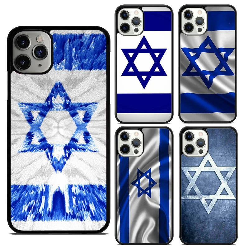 Israel Flag in Finger Mobile Celular Phone Cases for iPhone 16 15 SE2020 7 8 Plus for Apple 13 14 11 12 Mini Pro Max fundas