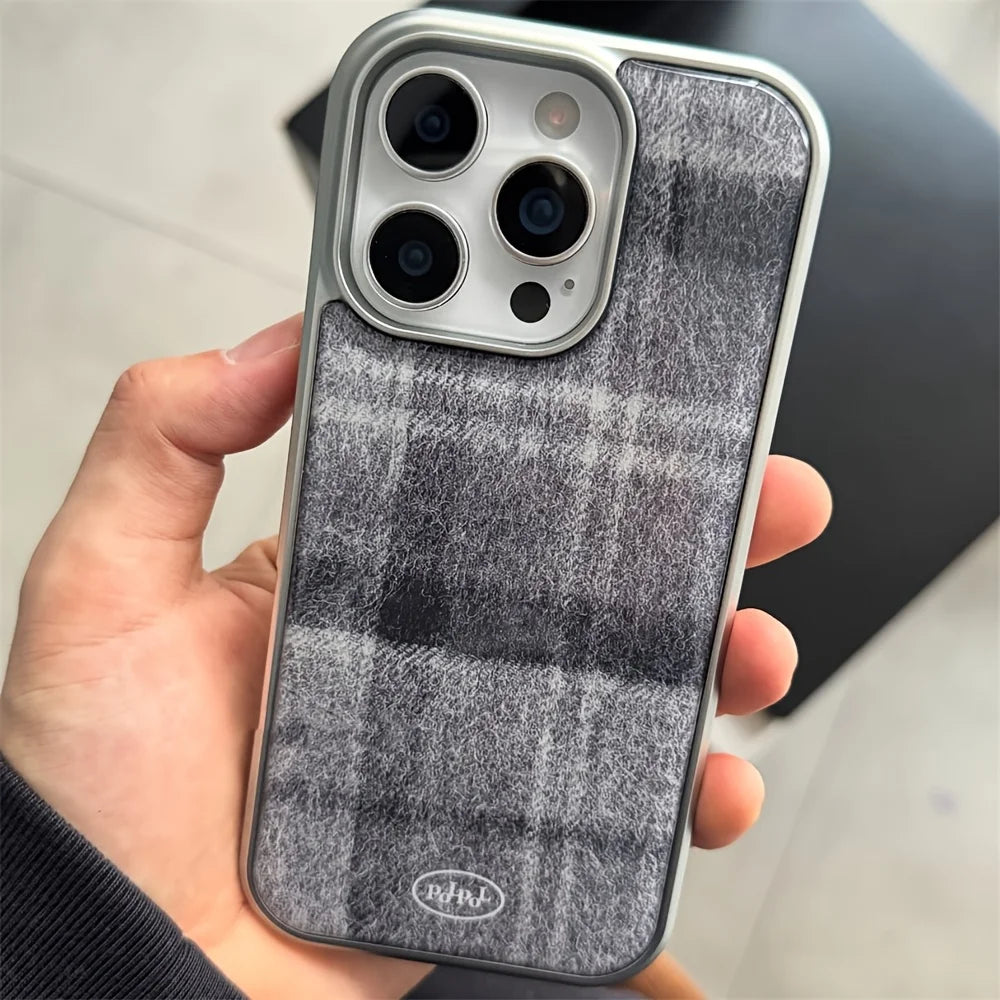Clmj Knitting Design Phone Case for iPhone 17 16e 16 15 14 13 12 11 Pro Max X XR XSMAX 8 7 Air Plus Luxury Clear Soft Back Cover