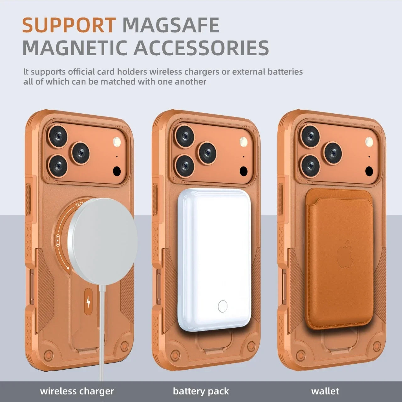 Shockproof Stand Holder Function Case for Iphone 17 Pro Max Air Iphone17 16 15 14 Plus 13 12 Pro Iphone16 Iphone15 Iphone14