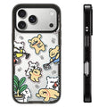 Cartoon Running Line Dog Impact Black Border Magnetic Phone Case Cover for IPhone 13 14 15 16 17 Pro Max Case for IPhone Air