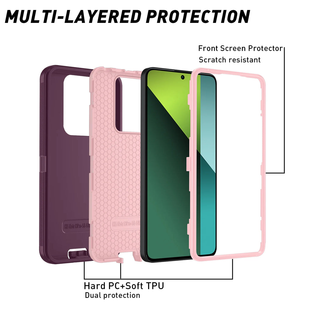 Armor Shockproof Heavy Duty Tough Dustproof Case For Samsung Galaxy S20FE Note 20 Ultra Anti-Scratch Rugged Protective Cover