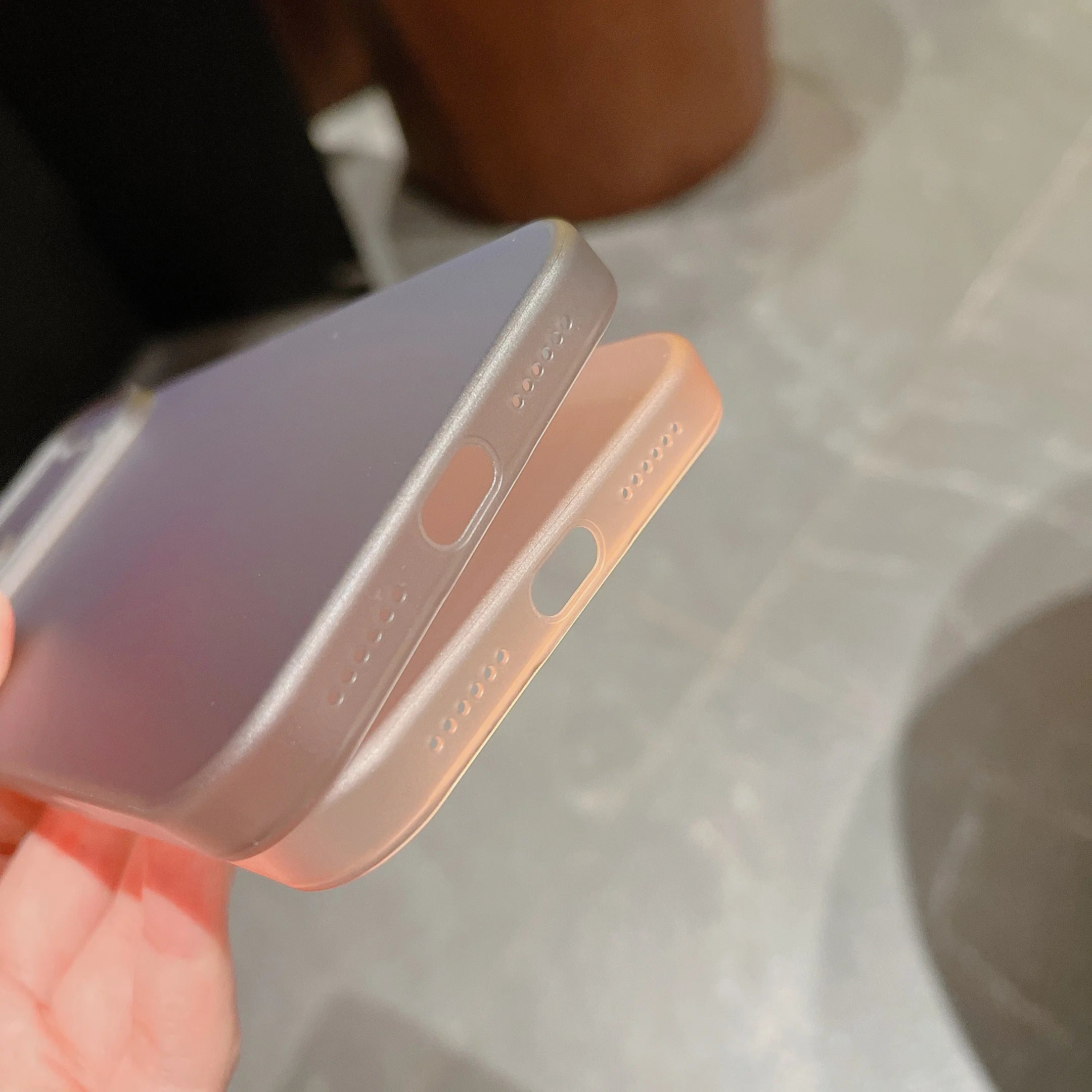 Official Ultra-thin Case For iPhone 17 Air 16 15 14 13 Pro Max Plus AI Button Camera Protection Matte Translucent Hard PC Cover