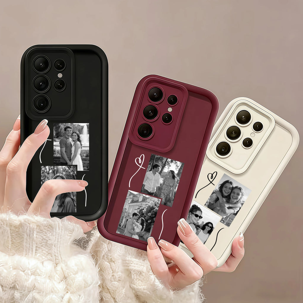 Custom Photos Convert to Black and White Photo Phone Case for Samsung Galaxy S26 S25 S24 S23 S22 S21 S20 Ultra Plus FE A56 5G