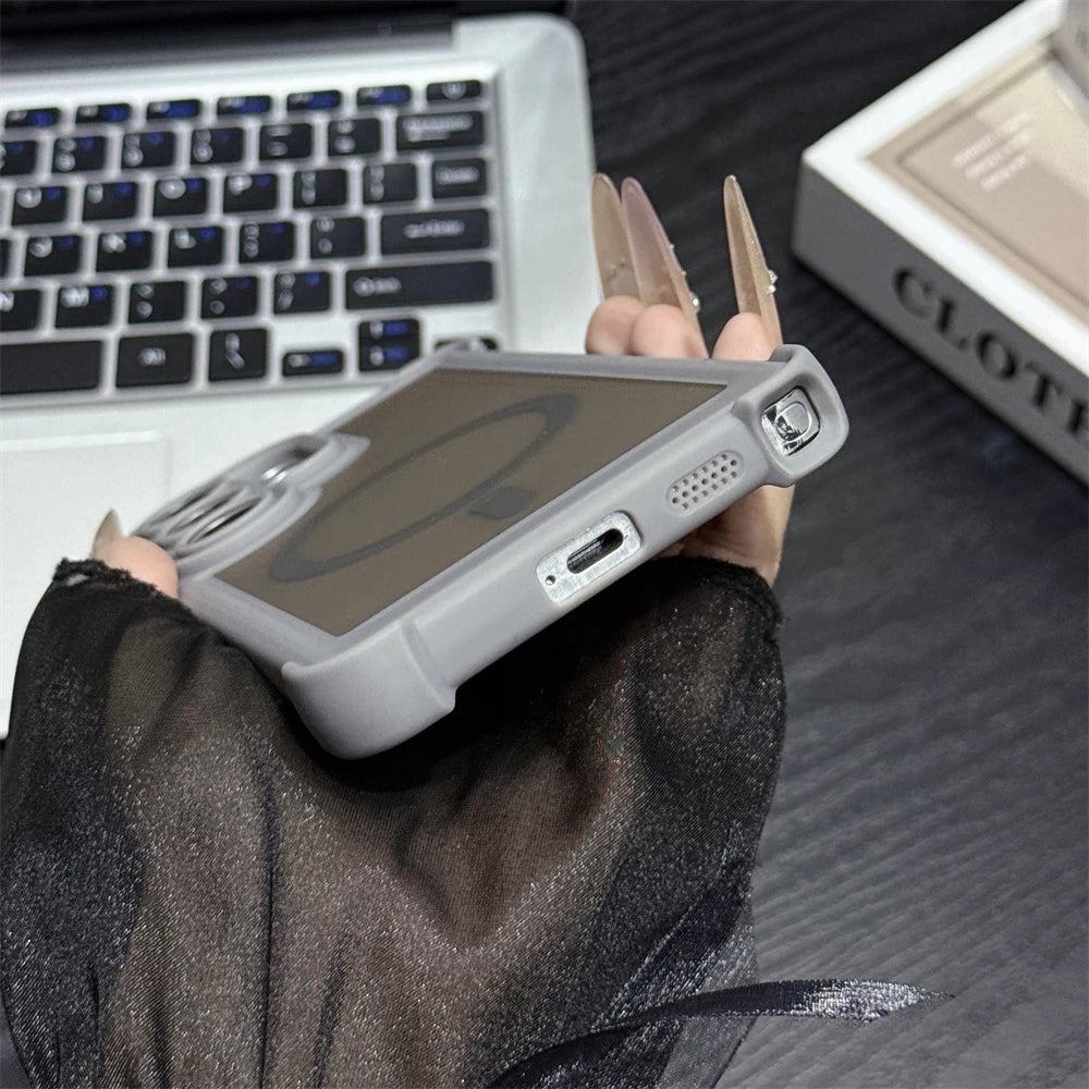 2-in-1 Corners Anti-Drop Magnetic Matte PC Case for Samsung S26 Ultra S25 Plus S24 Airbags for Magsafe Translucent Phone Cover