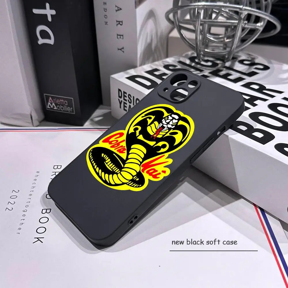 Martial Arts TV C-Cobra K-Kai Phone Case For iPhone 17 Air 16 15 14 Plus 13 12 11 Pro Max 16e Shockproof HD Clear Back Cover