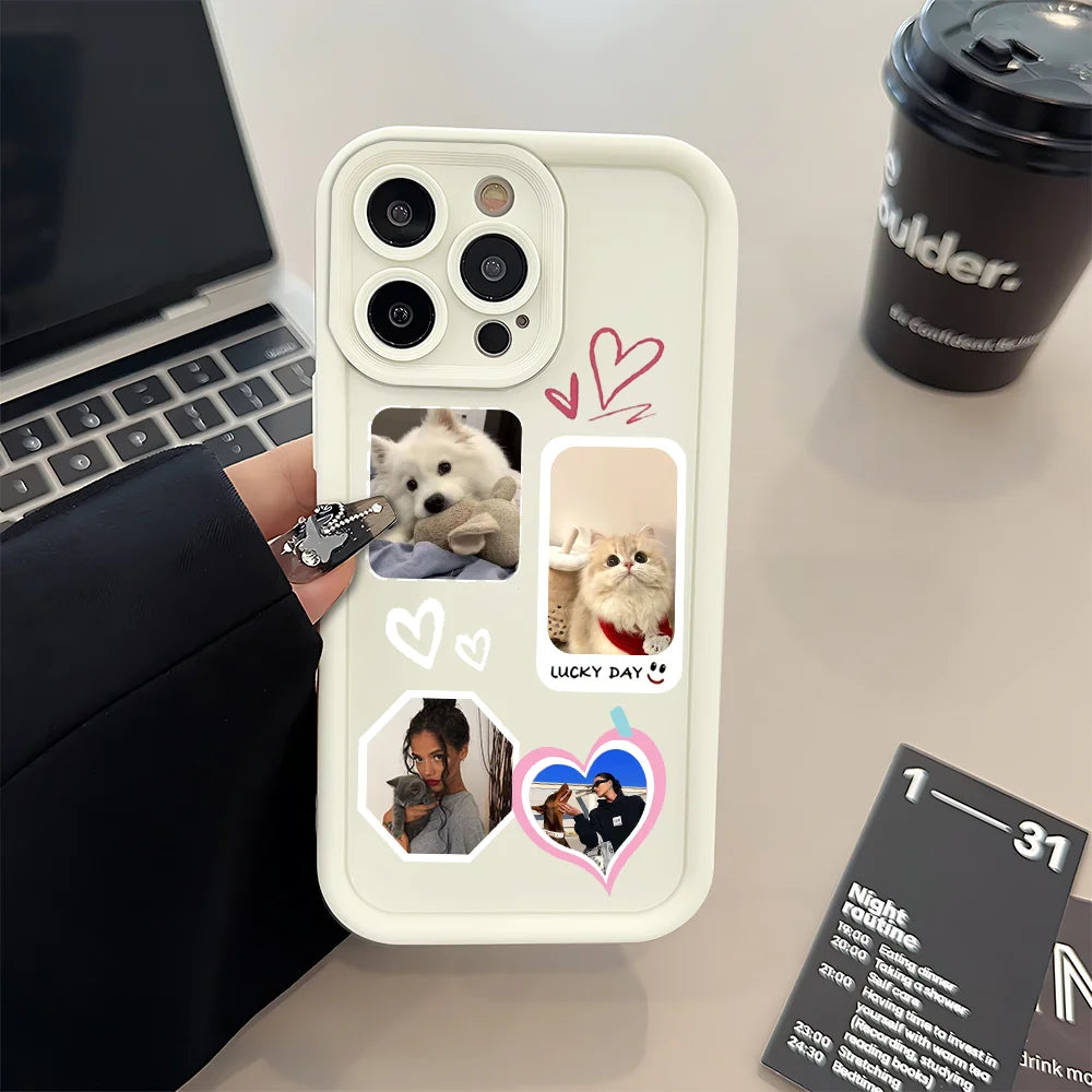 DIY Customized For iPhone 17 16 16e 15 14 13 12 11 Pro Max XS XR 7 8 Plus SE 2020 Your Photo Silicone Phone Case Back Cover