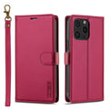 2 in 1 Removable Flip Leather Case For iPhone 17 Air 16 Pro Max 15 14 13 12 11 Pro XS Max XR 7 8 Plus SE Magnetic Wallet Cover