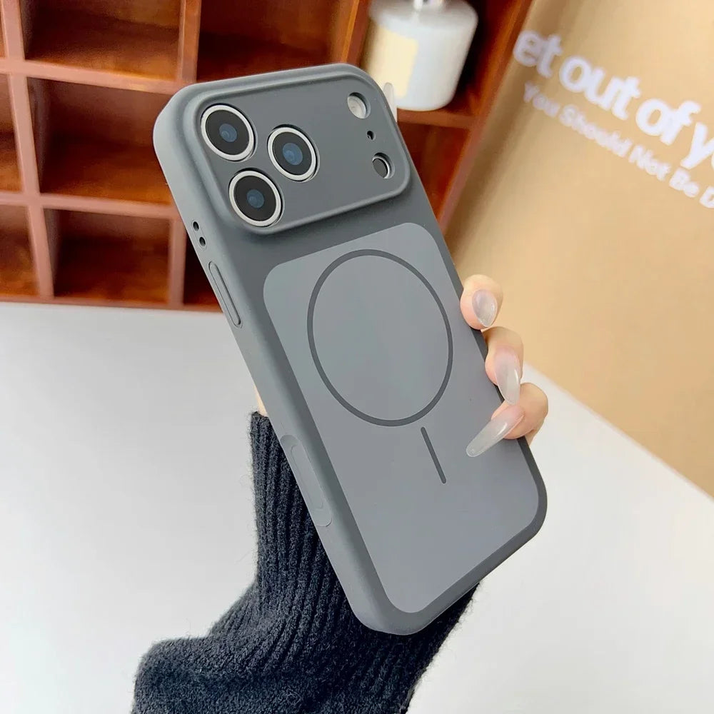 Fashion Soft Liquid Silicone For Magsafe Case For IPhone 17 Pro Max 17Air 17 Shockproof Magnetic Wireless Charge Protect Cover